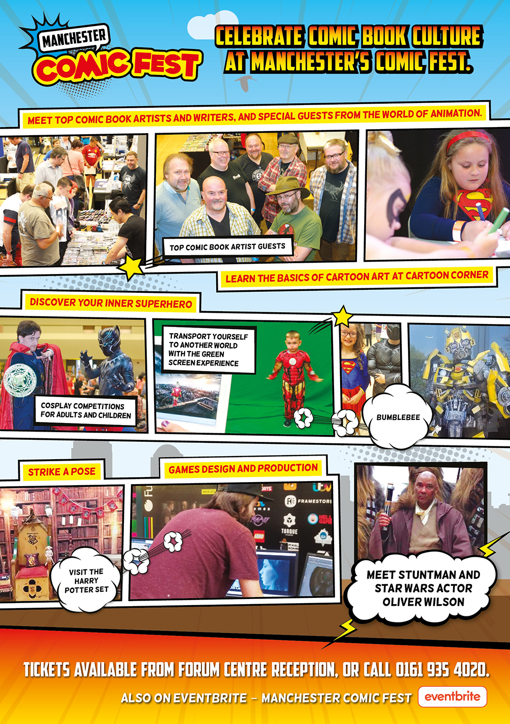 Manchester Comic Fest A5 Back